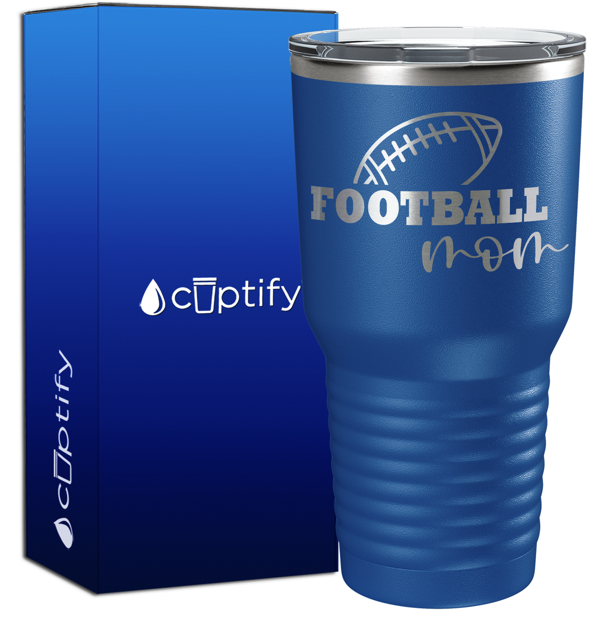 Football Mom 30oz Football Tumbler
