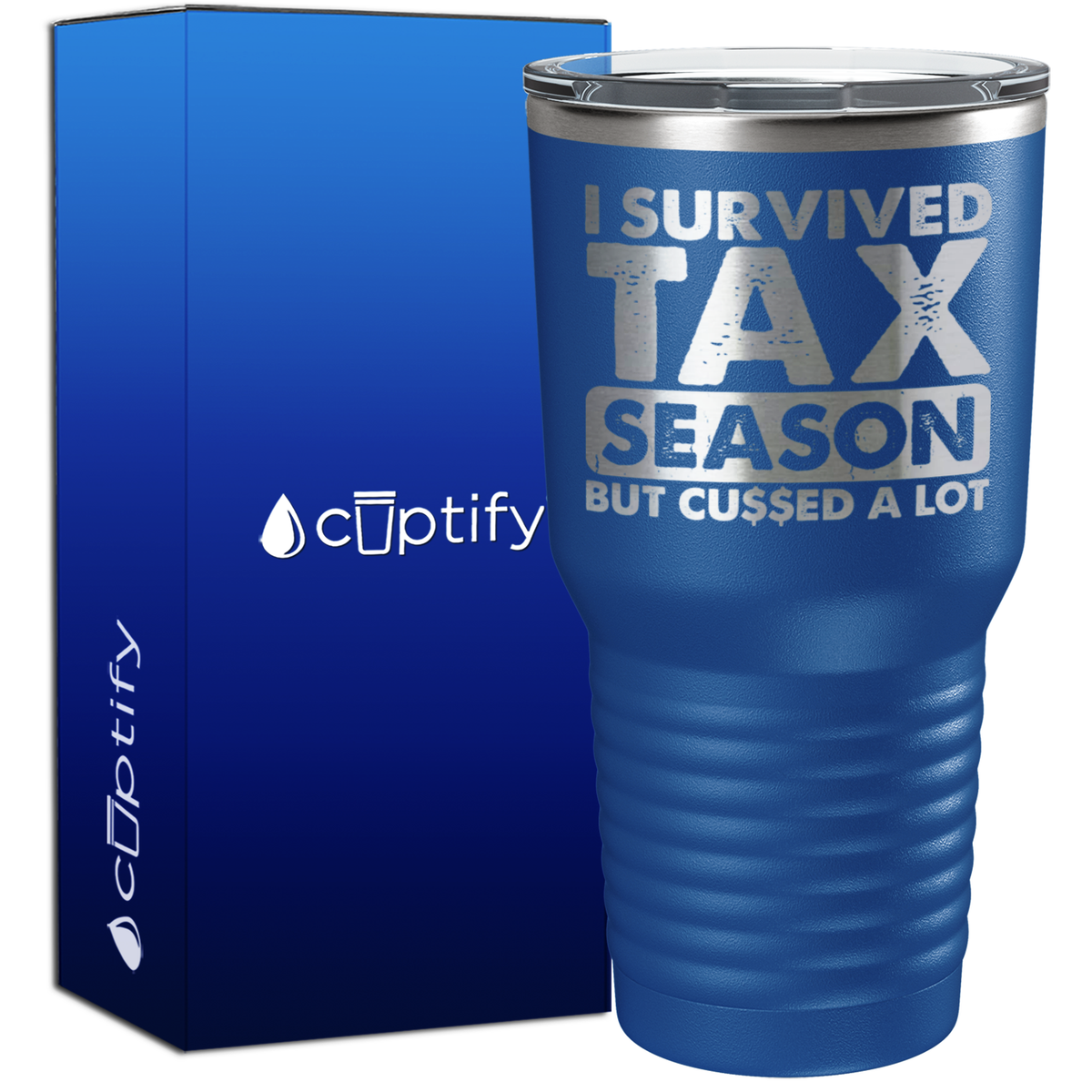 I Survied Tax Season 30oz Accountant Tumbler