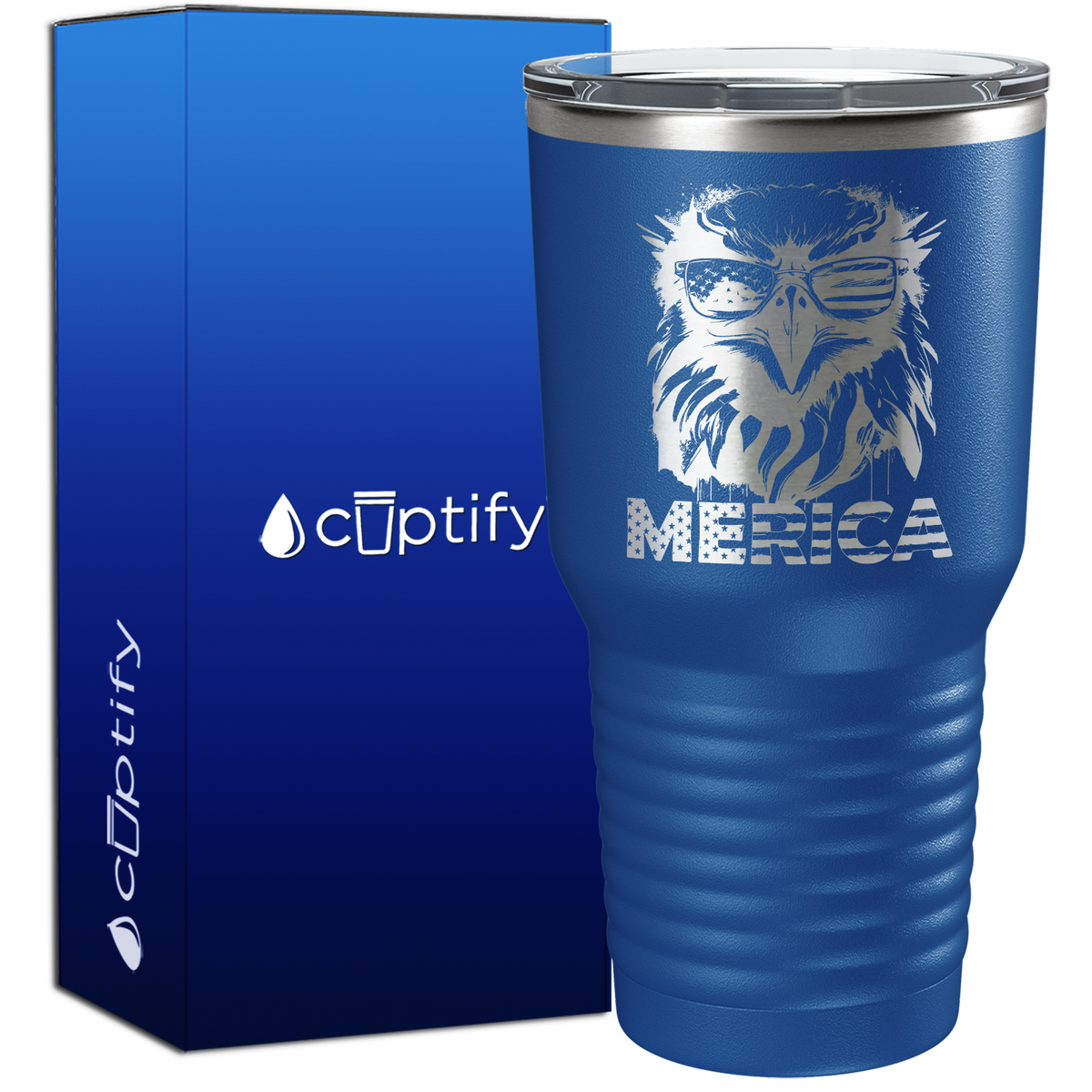 Merica Eagle 30oz 4th of July Tumbler