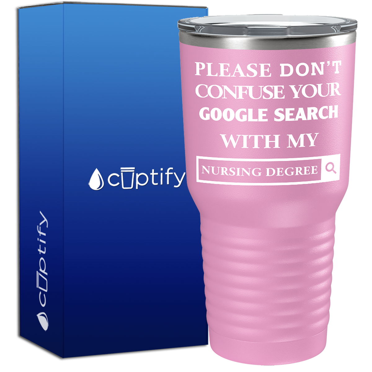 Google Search vs Nursing Degree  Nurse Tumbler