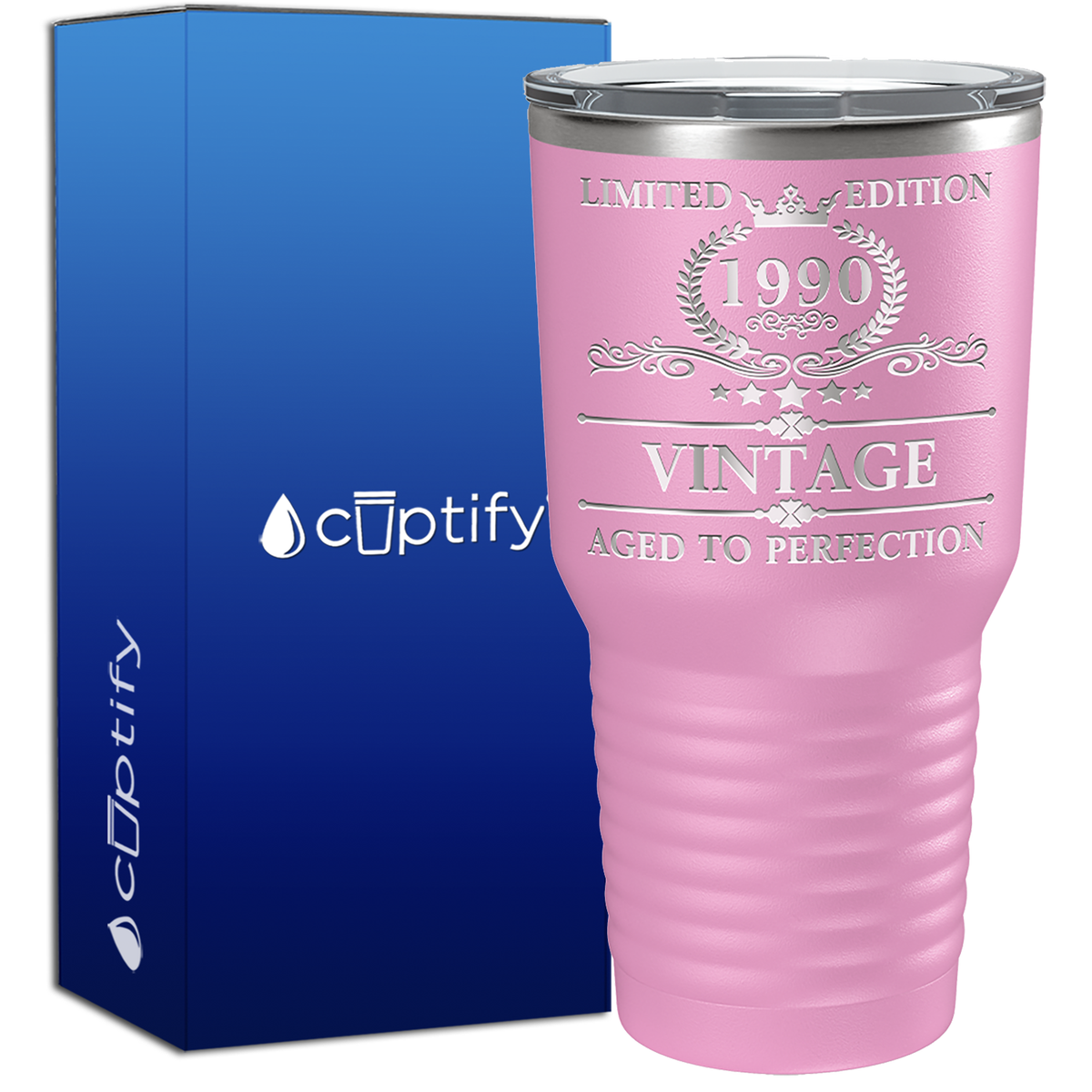1990 Limited Edition Aged to Perfection 35th Birthday 35 Years Old 30oz Vintage Tumbler