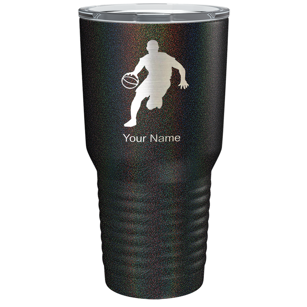 Personalized Basketball Player Silhouette Tumbler