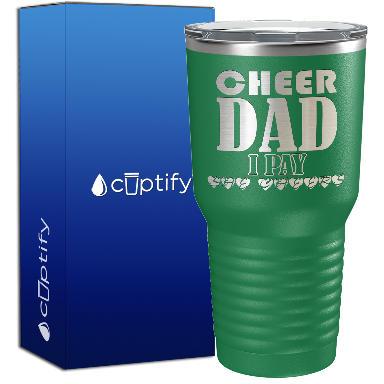 Cheer Dad I Pay She Cheers 30oz Cheer Tumbler