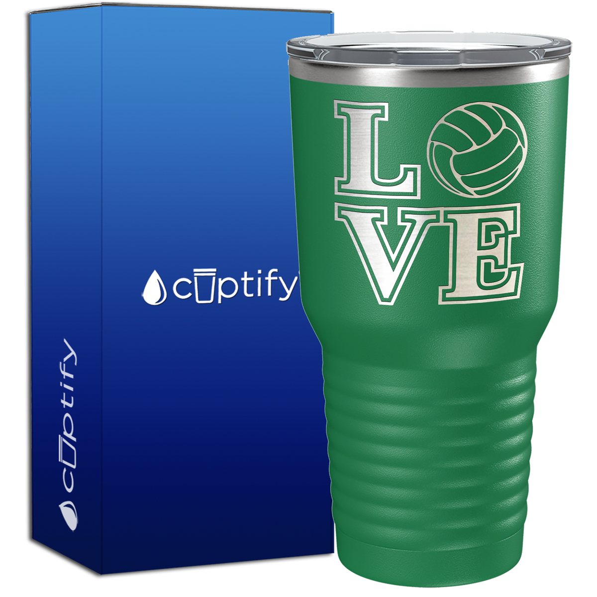 LOVE Volleyball 30oz Stainless Steel Tumbler