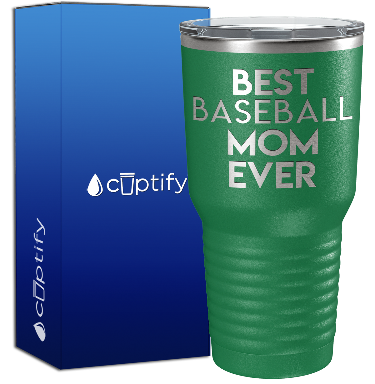 Best Baseball Mom Ever 30oz Baseball Tumbler
