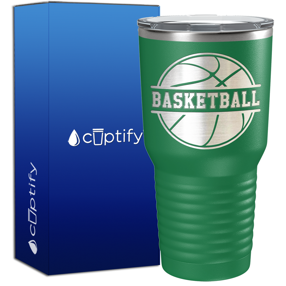 Basketball Ball on 30oz Tumbler