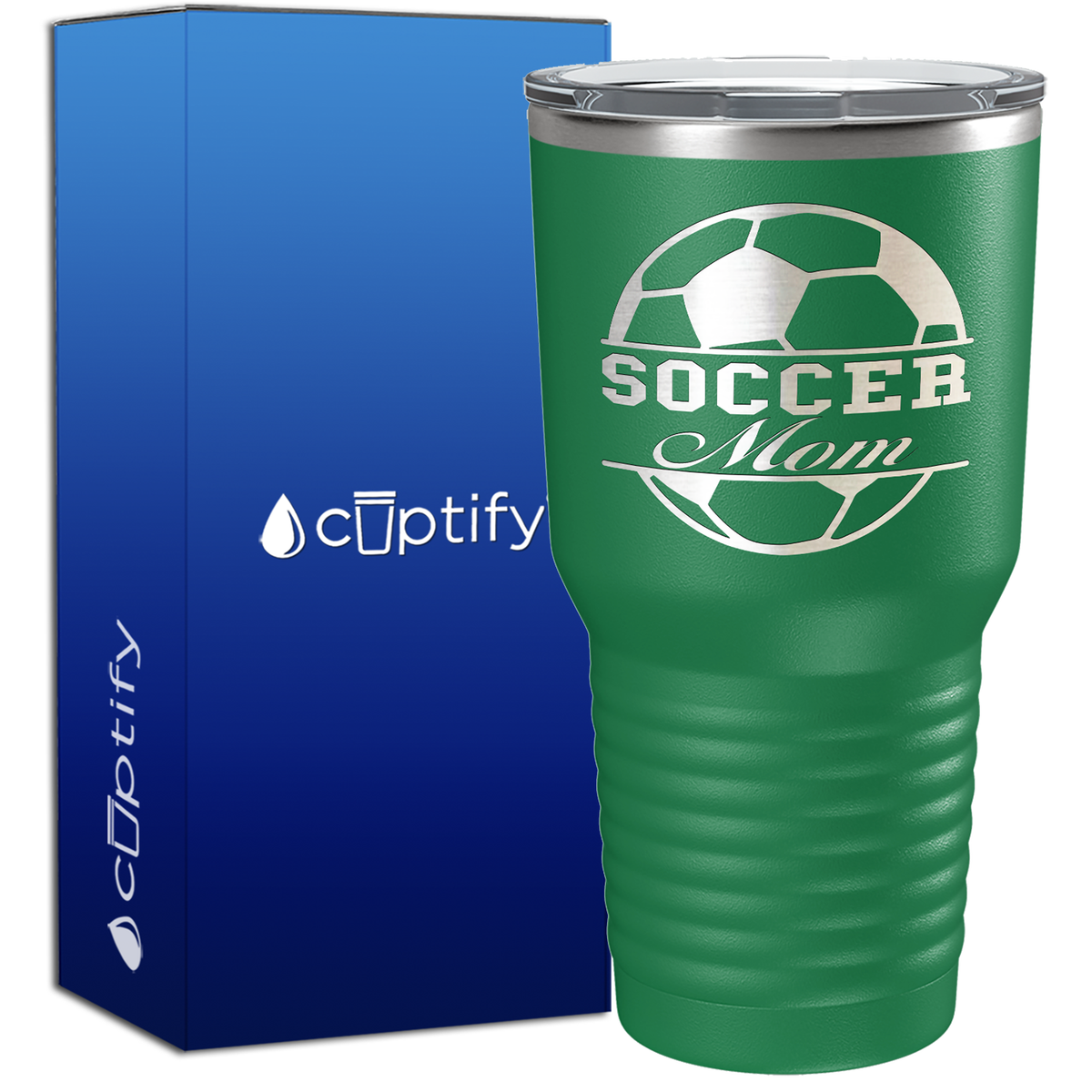 Soccer Ball Mom 30oz Soccer Tumbler