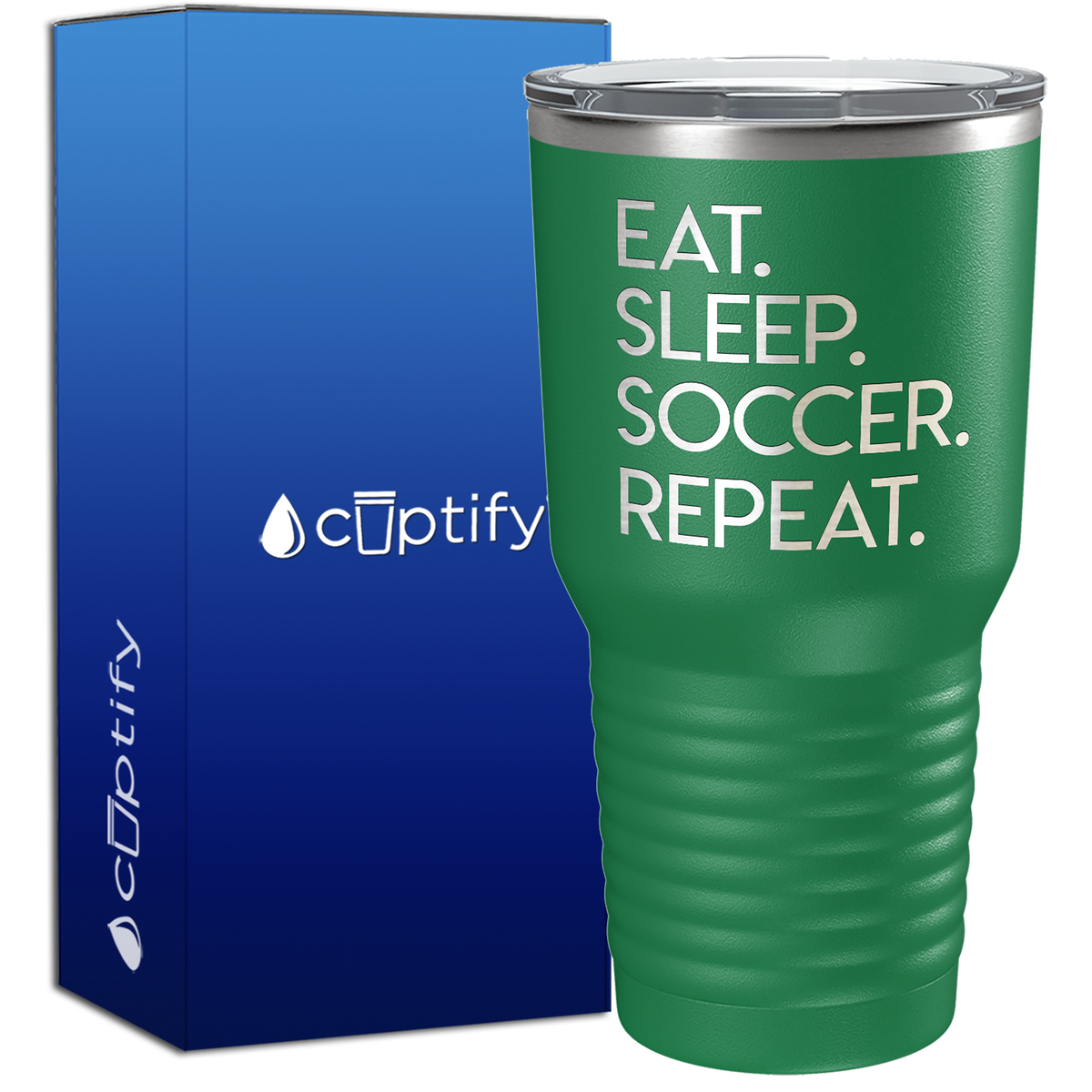 Eat Sleep Soccer Repeat 30oz Soccer Tumbler