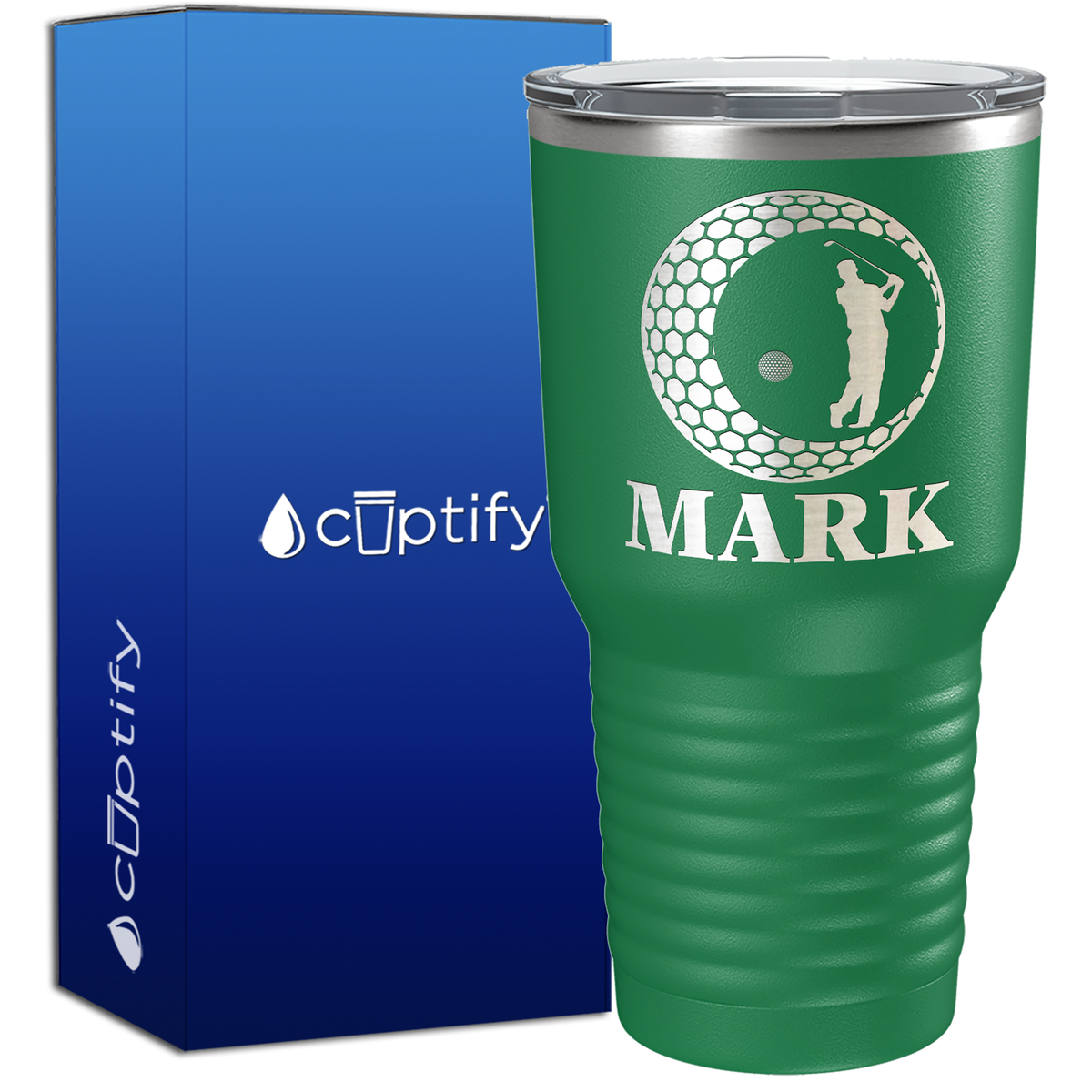 Personalized Golfer in Ball 30oz Golf Tumbler