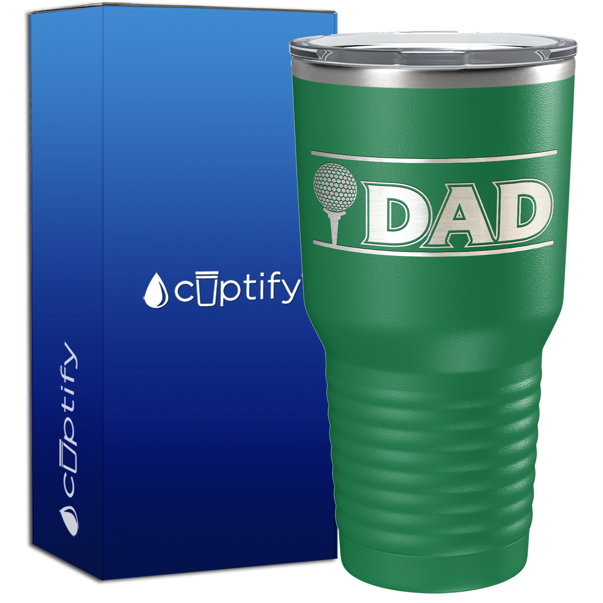 Golf Dad with Golf Ball 30oz Golf Tumbler