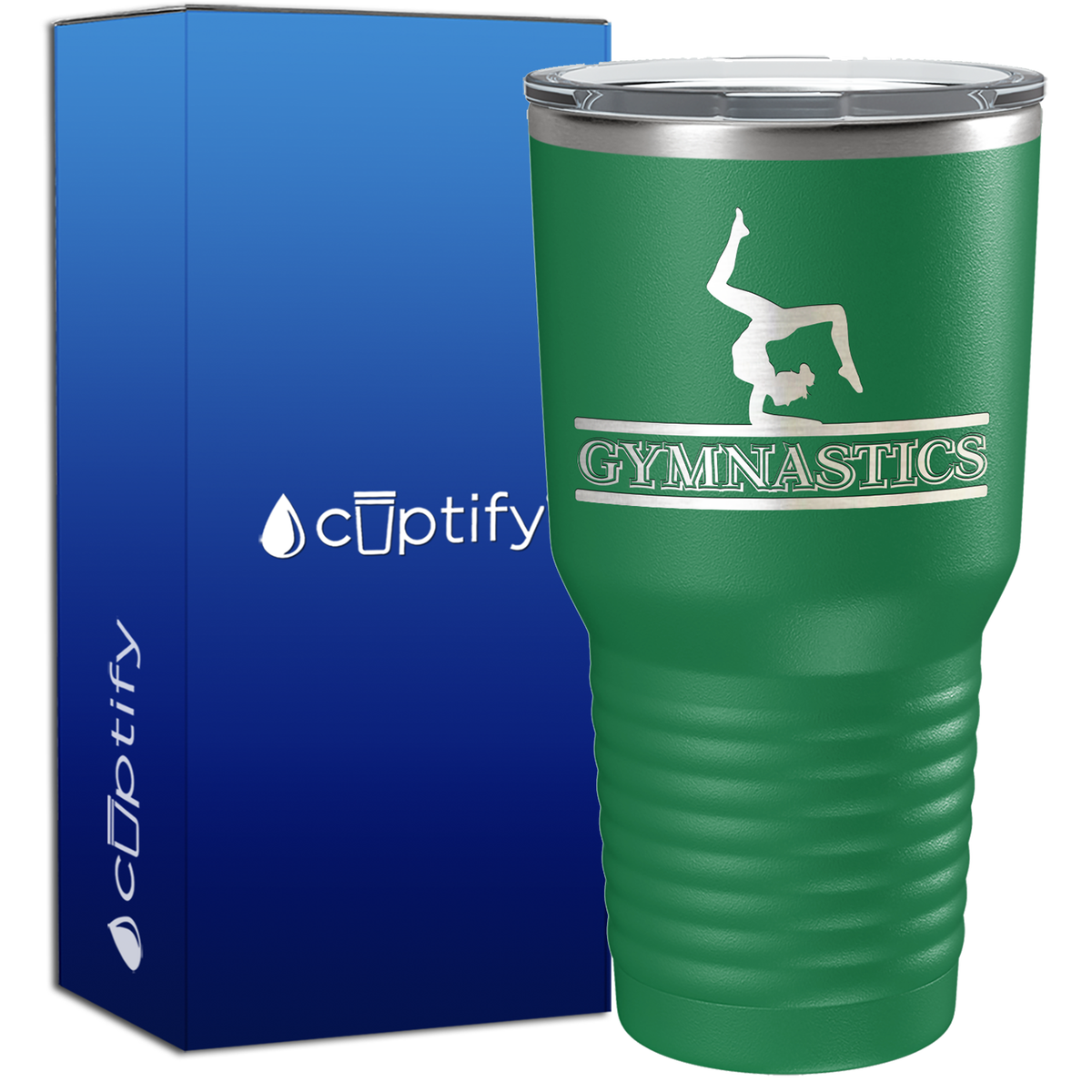 Gymnastics Silhouette 30oz Gymnastics Tumbler