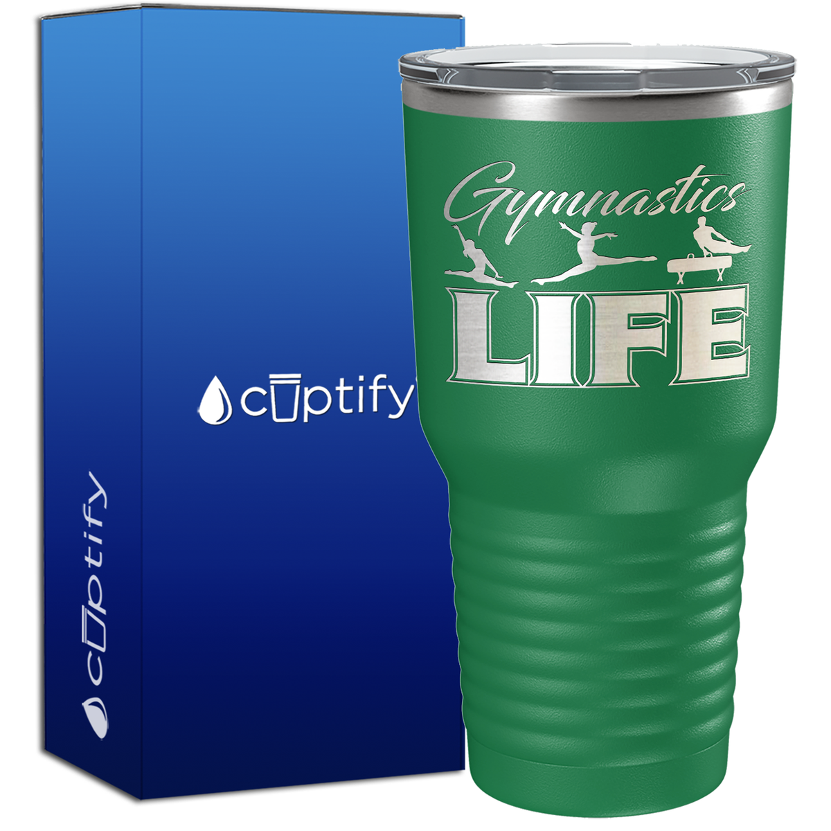 Gymnastics LIFE Silhouettes 30oz Gymnastics Tumbler