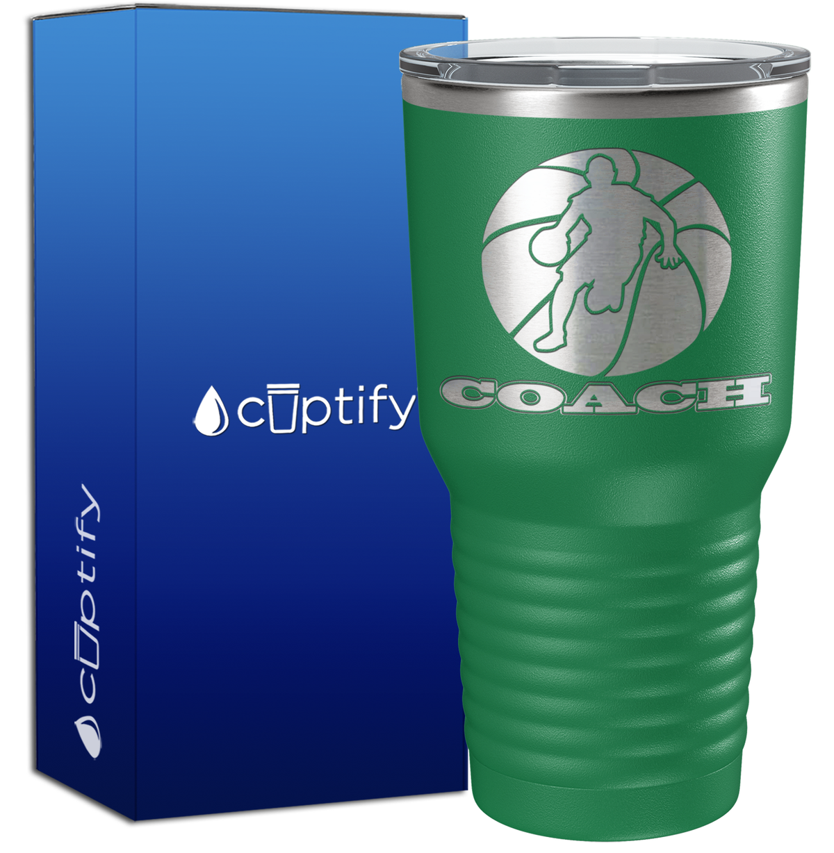 Basketball Coach Silhouette 30oz Coach Tumbler