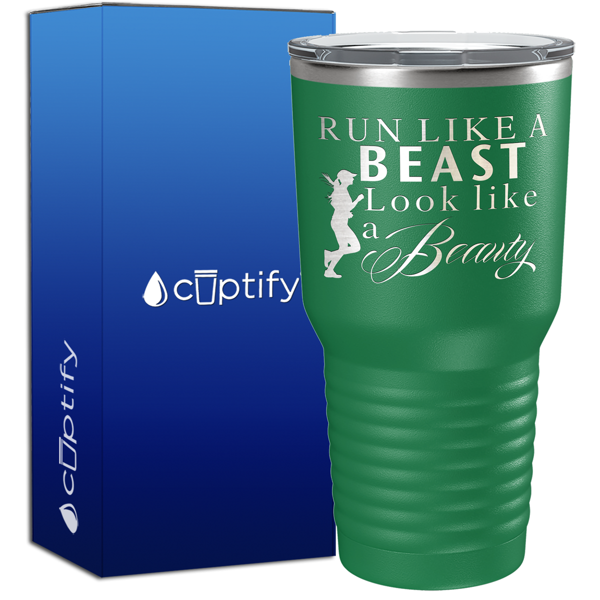 Runs Like a Beast Looks Like a Beauty 30oz Cross Country Tumbler