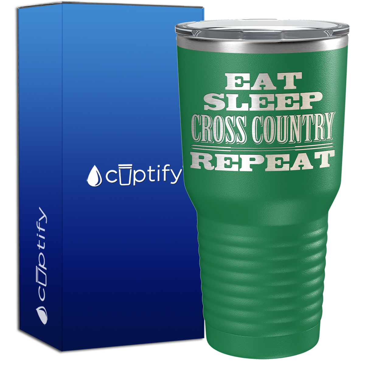 Eat Sleep Cross Country Repeat 30oz Cross Country Tumbler