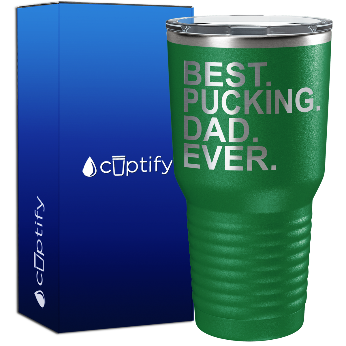 Best Pucking Dad Ever 30oz Hockey Tumbler