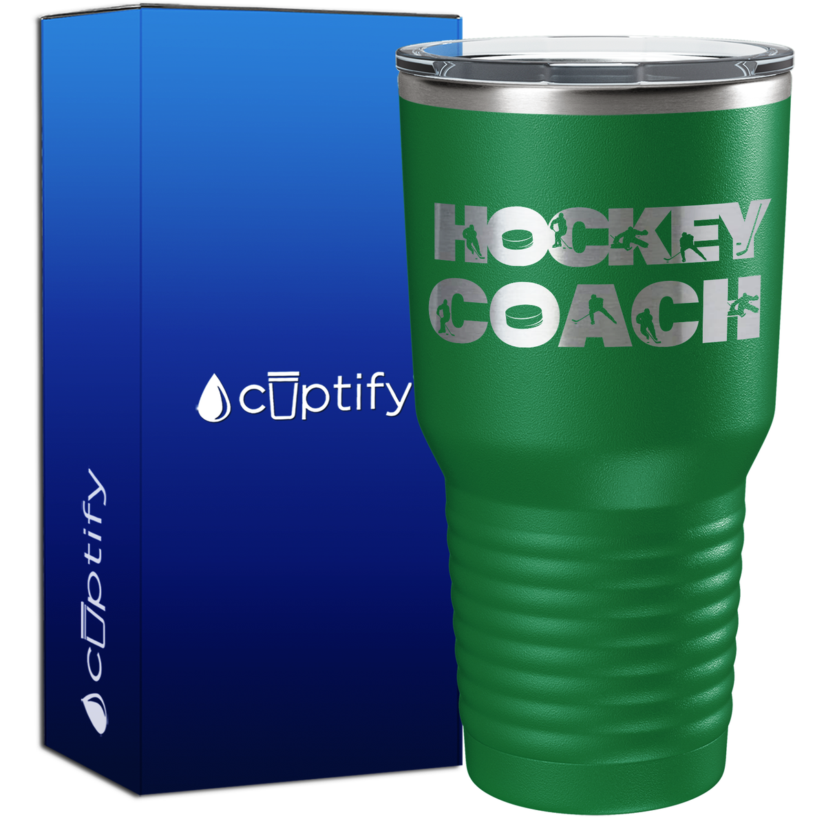 Hockey Coach Silhouettes 30oz Hockey Tumbler