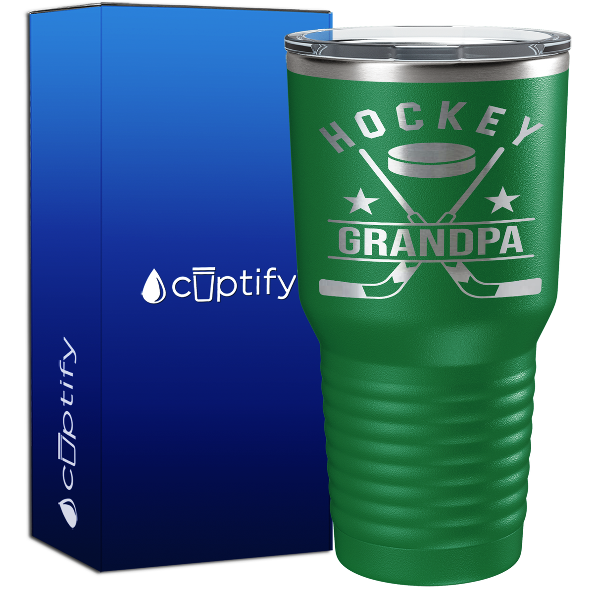 Hockey Grandpa 30oz Hockey Tumbler