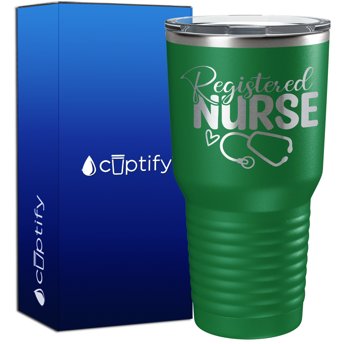 Registered Nurse Stethoscope 30oz Nurse Tumbler