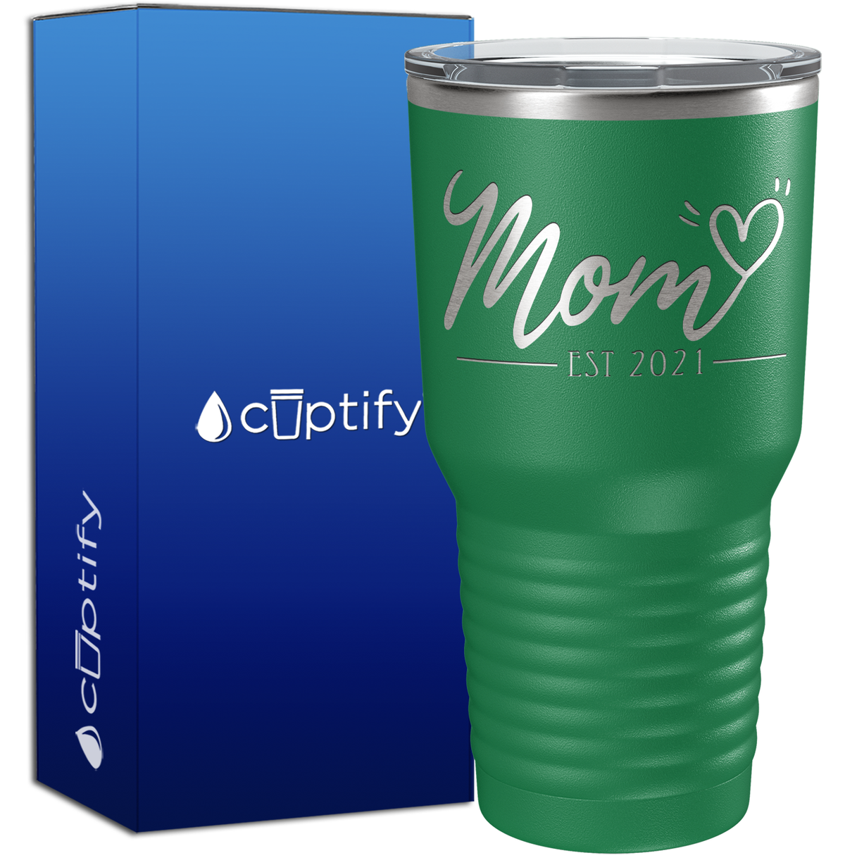 Mom Heart Est 30oz Mom Tumbler