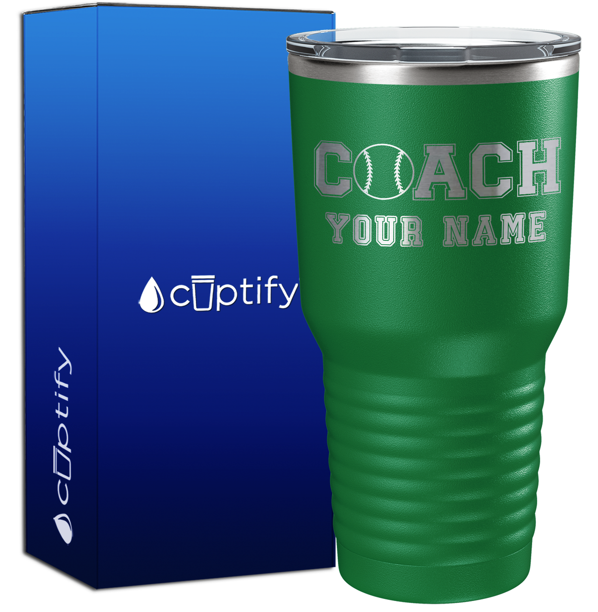 Personalized Coach Baseball 30oz Coach Tumbler