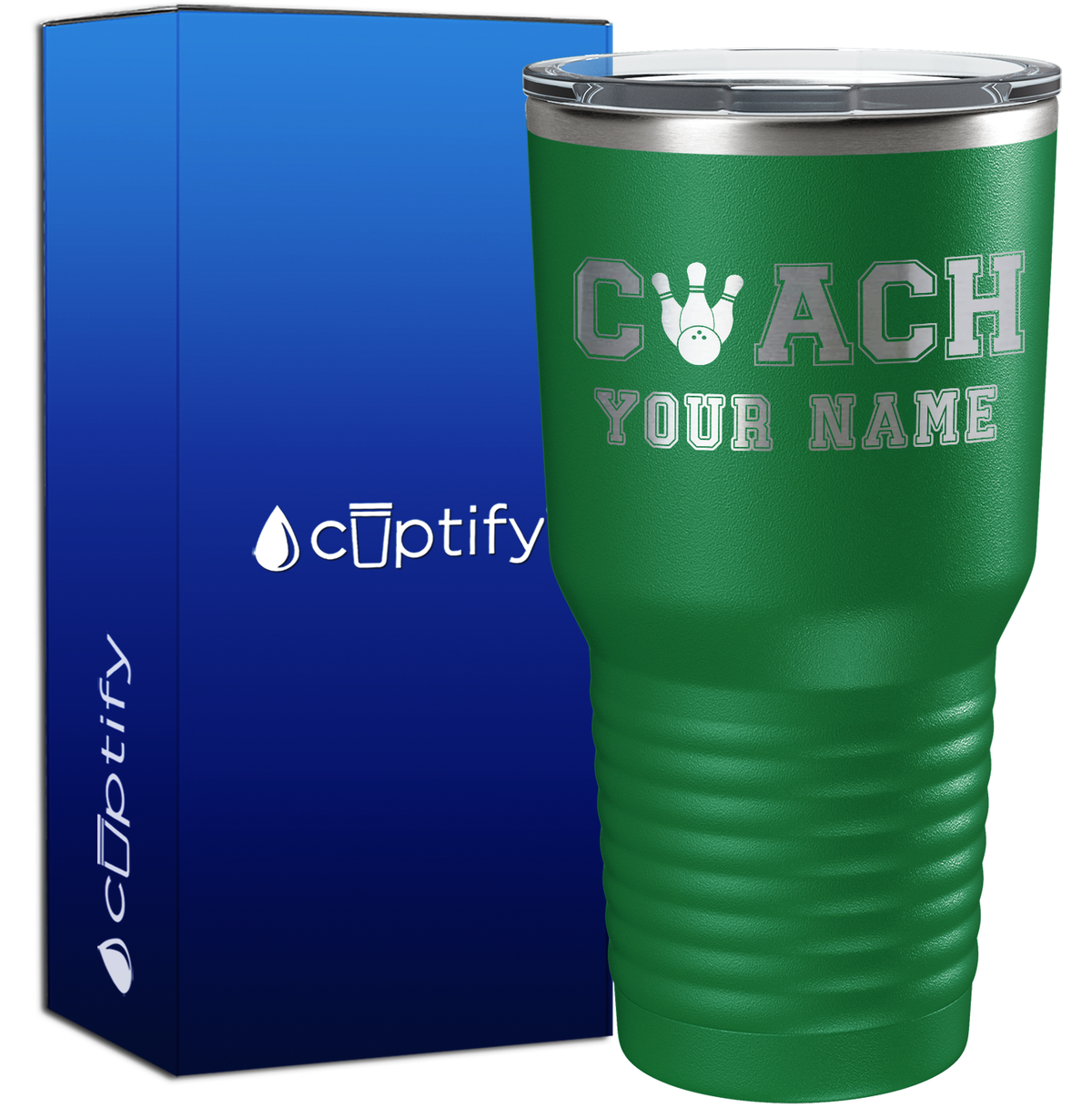 Personalized Bowling Coach 30oz Coach Tumbler