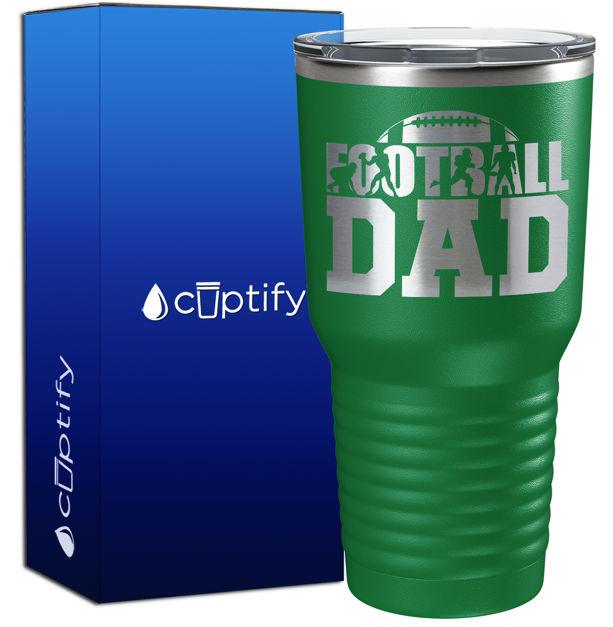 Football Dad 30oz Football Tumbler