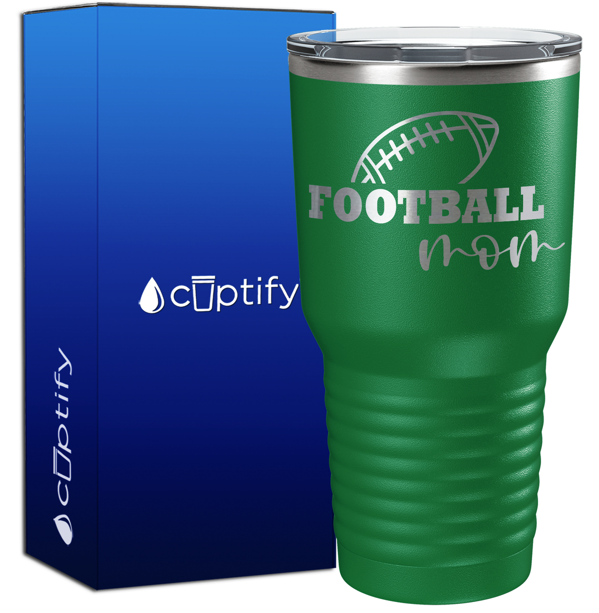 Football Mom 30oz Football Tumbler