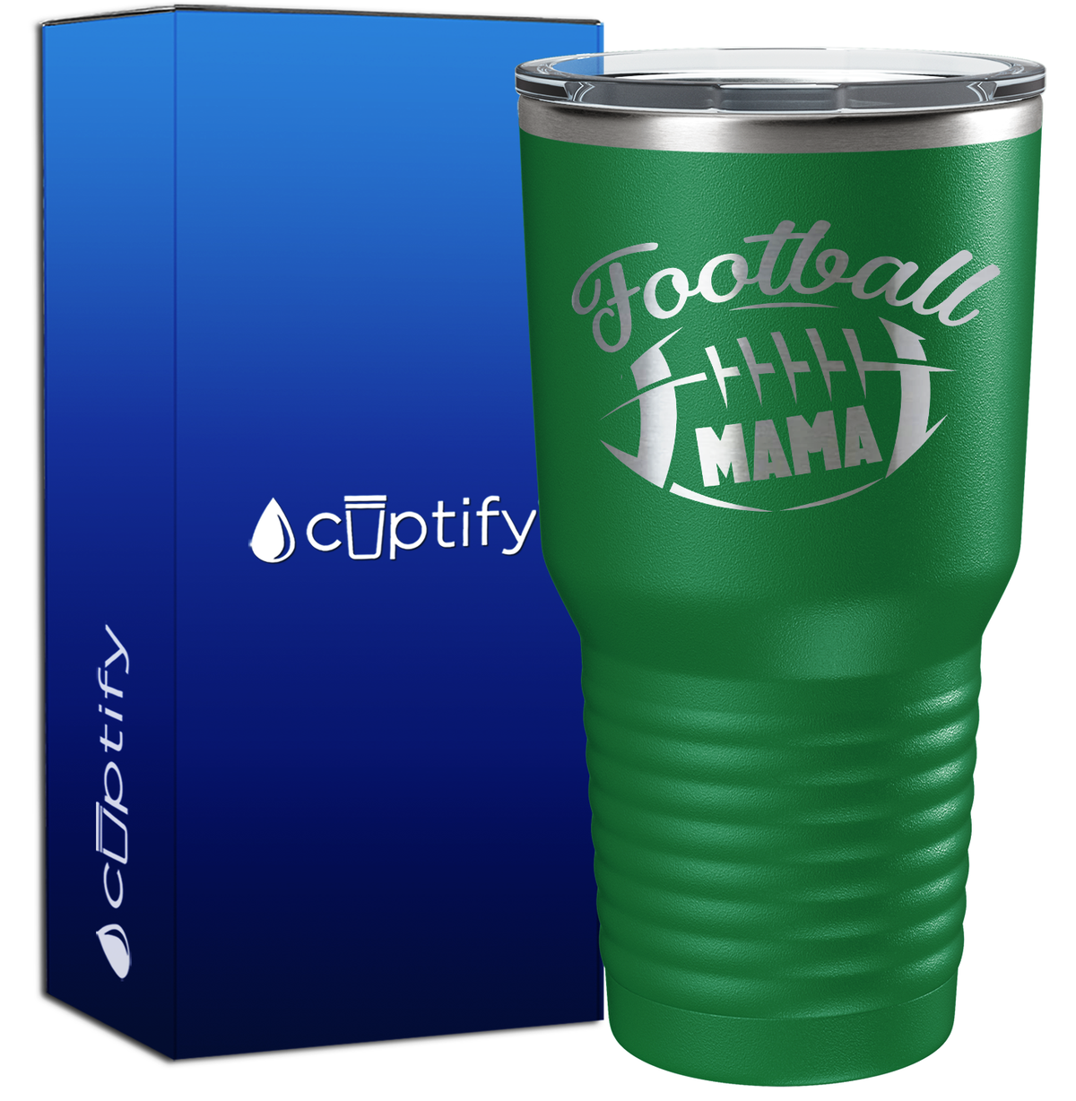Football Mama 30oz Football Tumbler