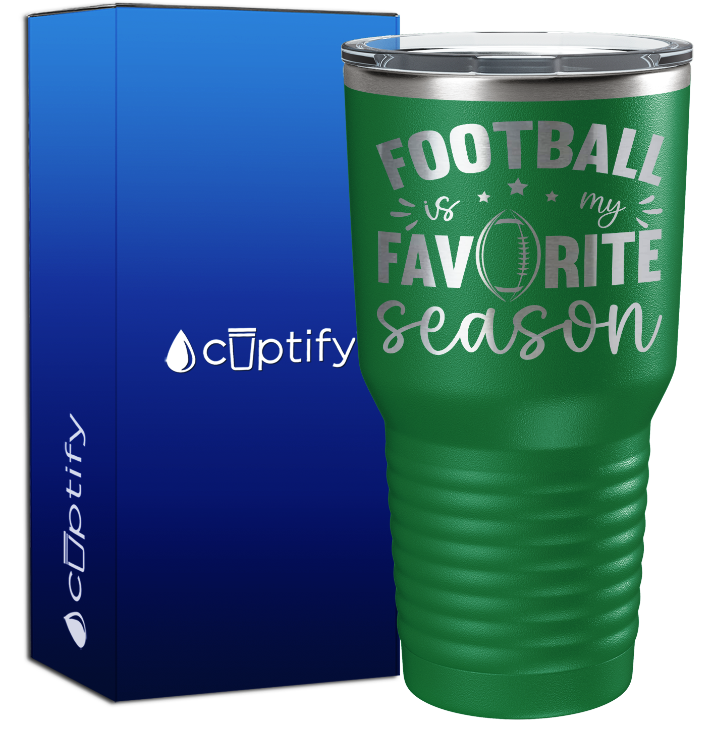Football is my Favorite Season 30oz Football Tumbler