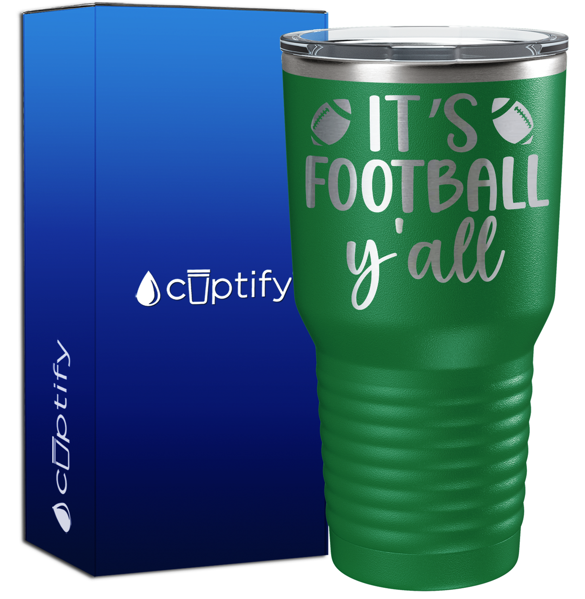 It's Football Y'all 30oz Football Tumbler