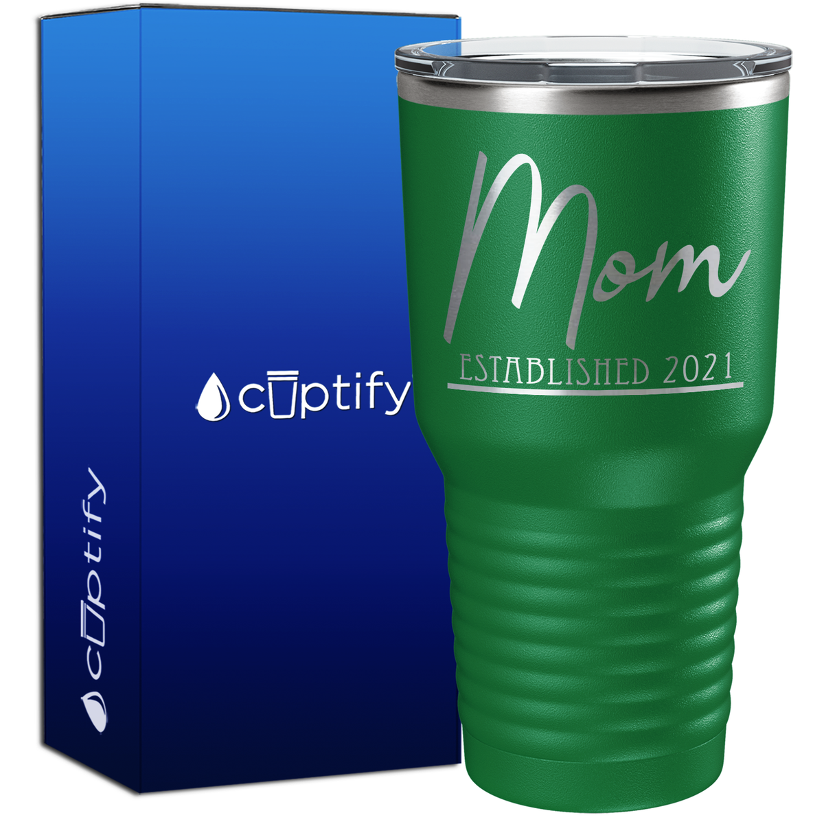 Mom Established 30oz New Baby Tumbler