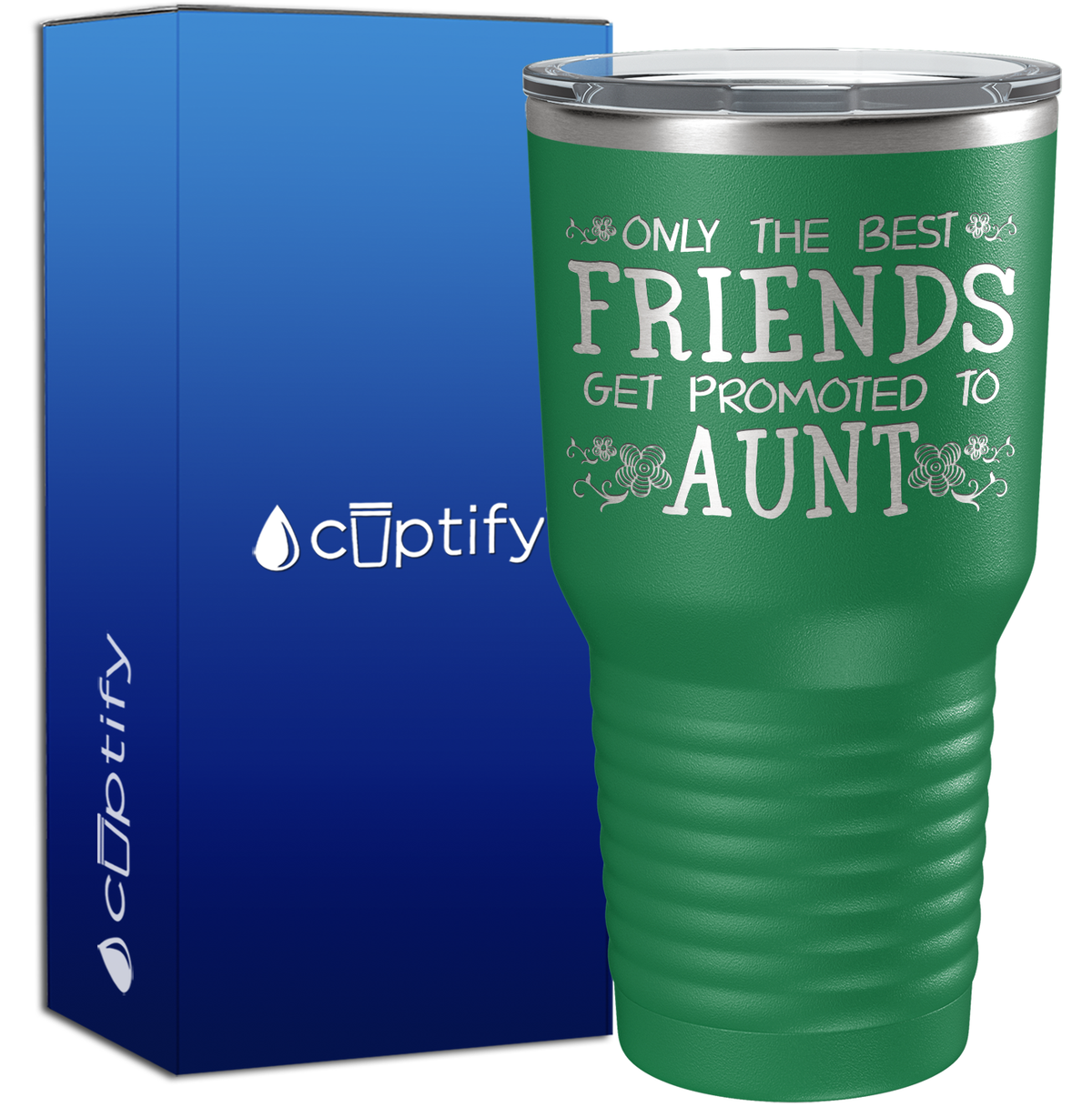 Only the Best Friends Get Promoted to Aunt 30oz Aunt Tumbler