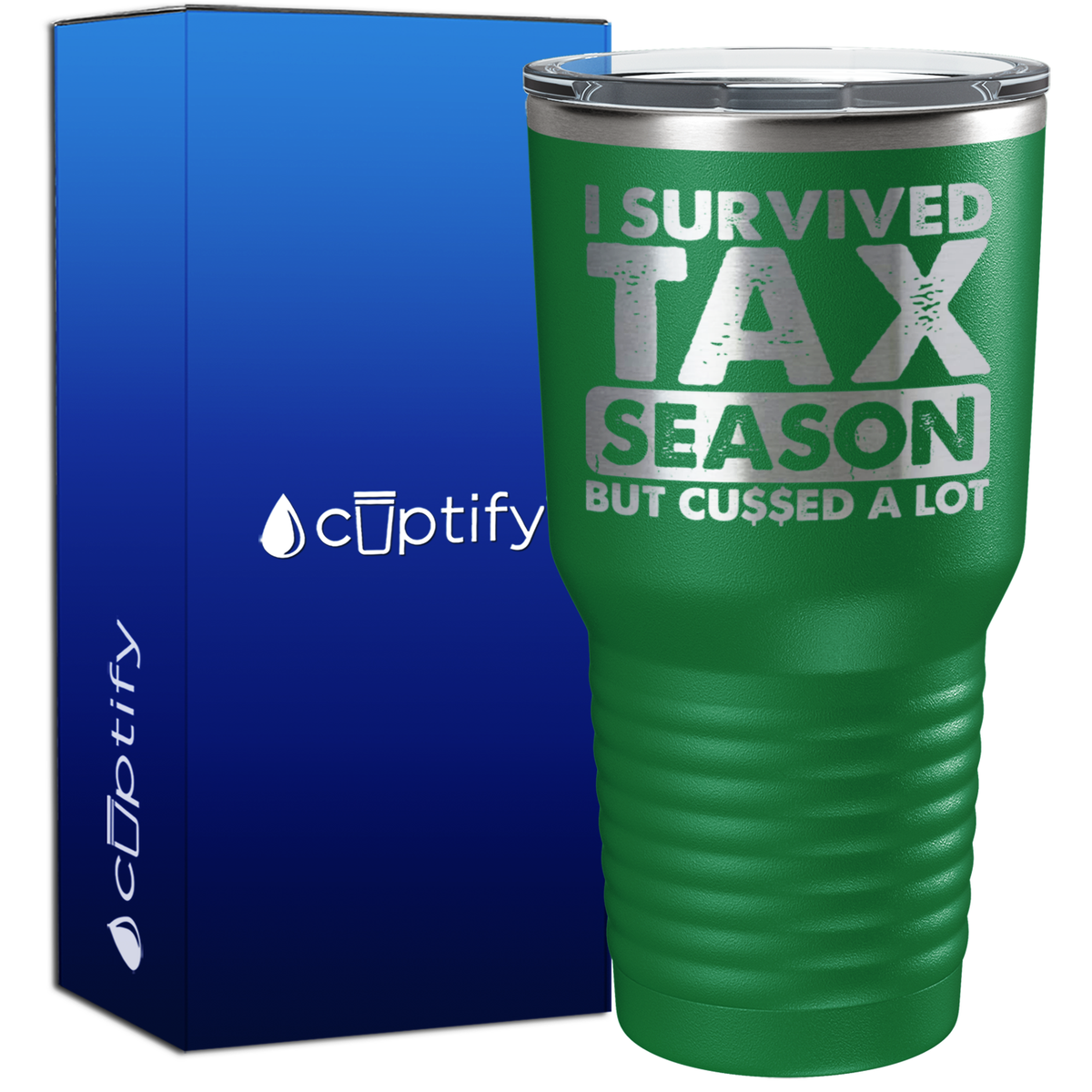 I Survied Tax Season 30oz Accountant Tumbler