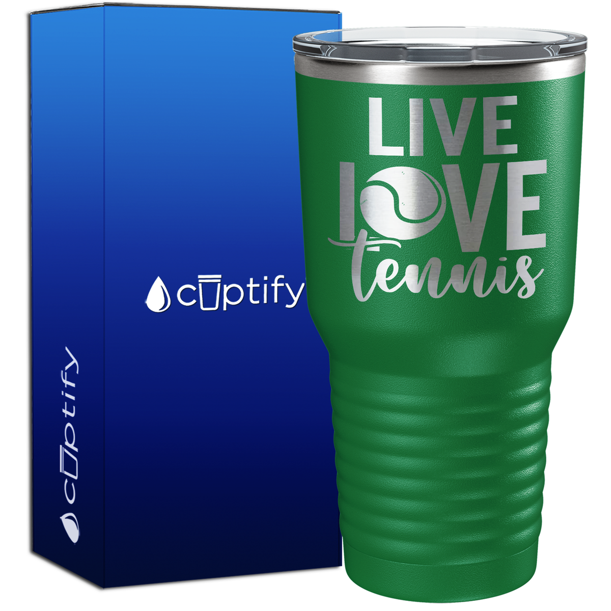 Live Love Tennis 30oz Tennis Tumbler