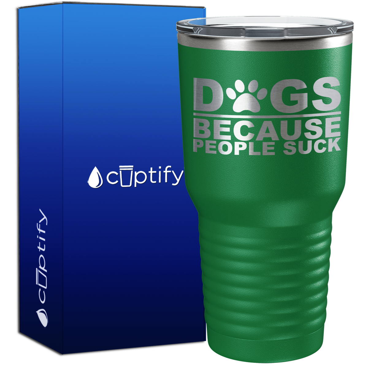 Dogs Because People Suck 30oz Dogs Tumbler