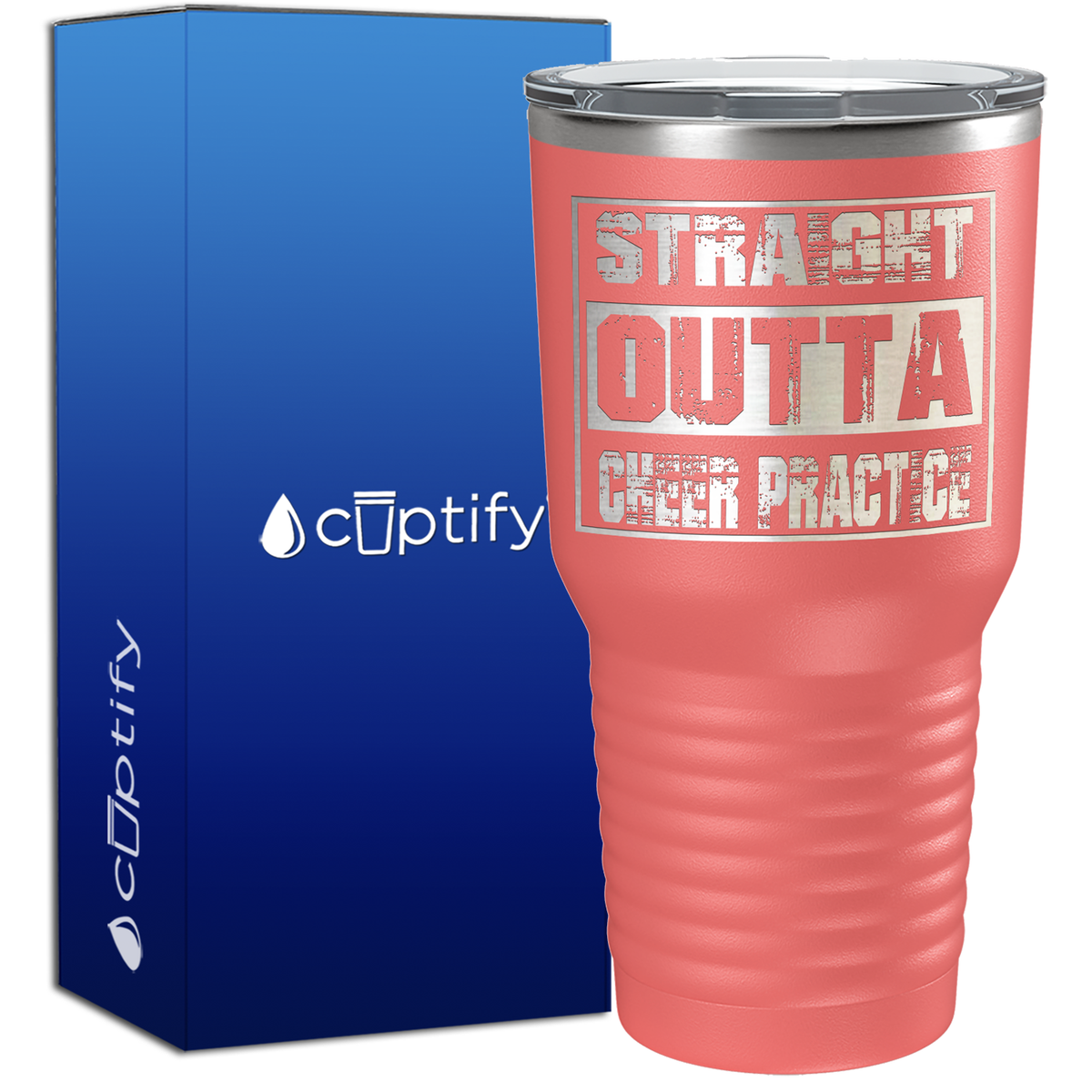 Straight Outta Cheer Practice 30oz Cheer Tumbler