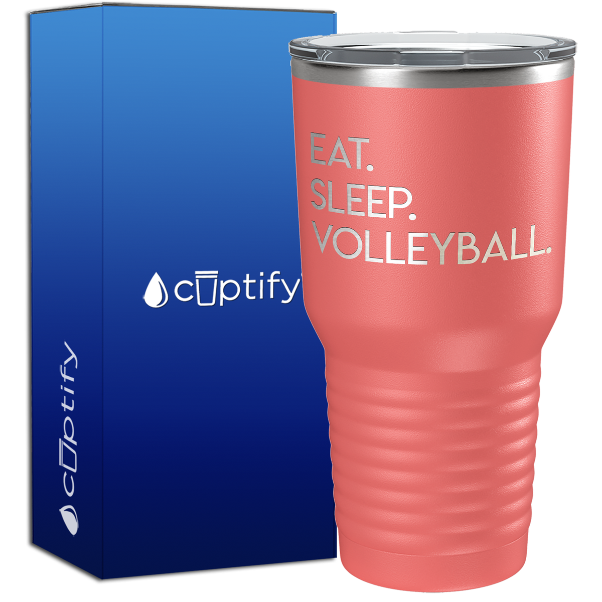 Eat Sleep Volleyball 30oz Stainless Steel Tumbler