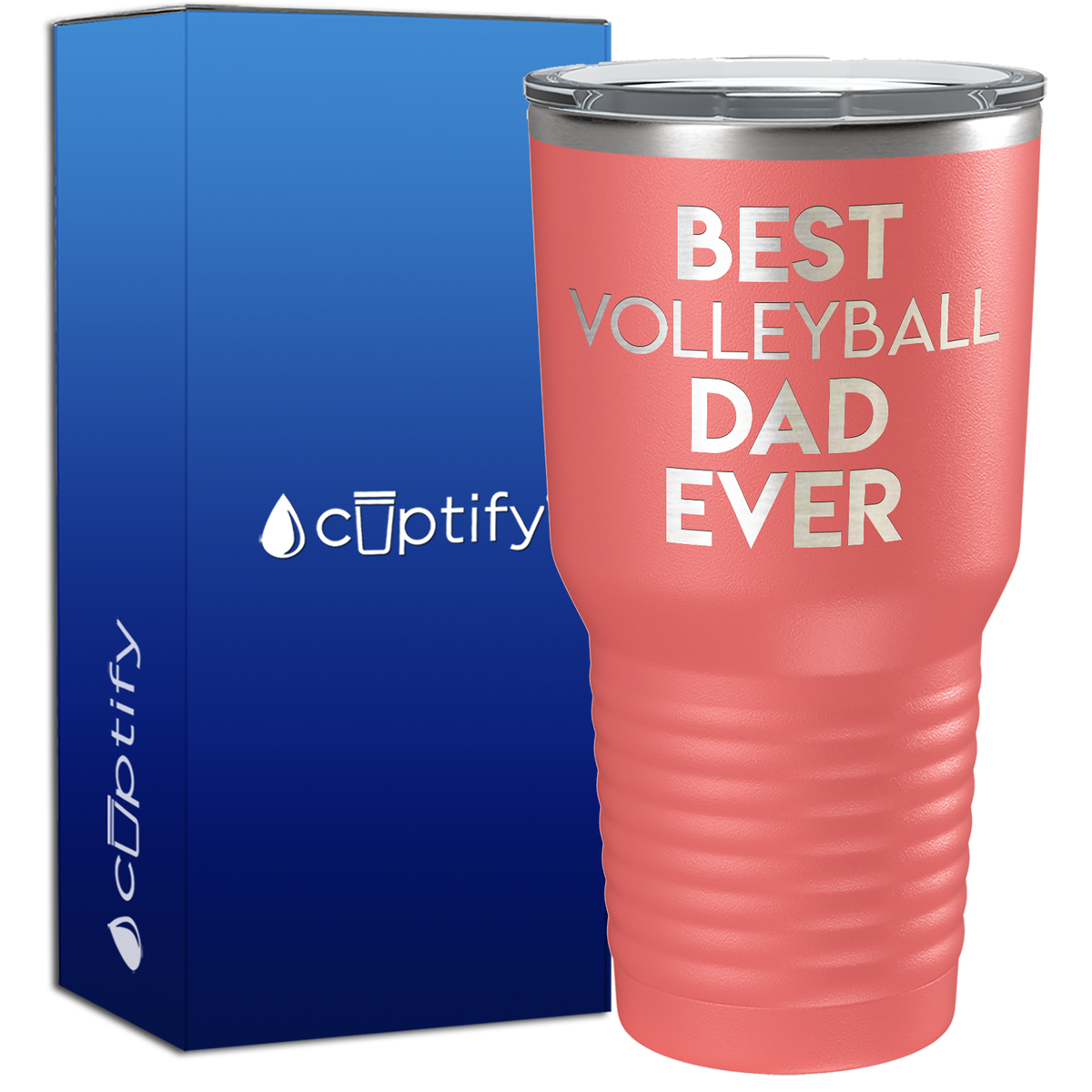Best Volleyball Dad Ever 30oz Stainless Steel Tumbler