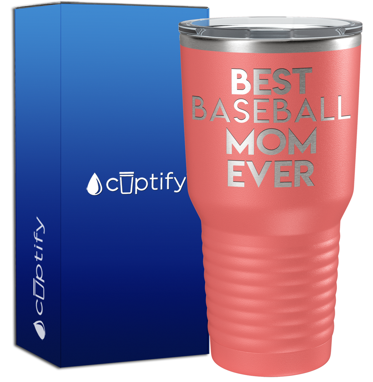 Best Baseball Mom Ever 30oz Baseball Tumbler