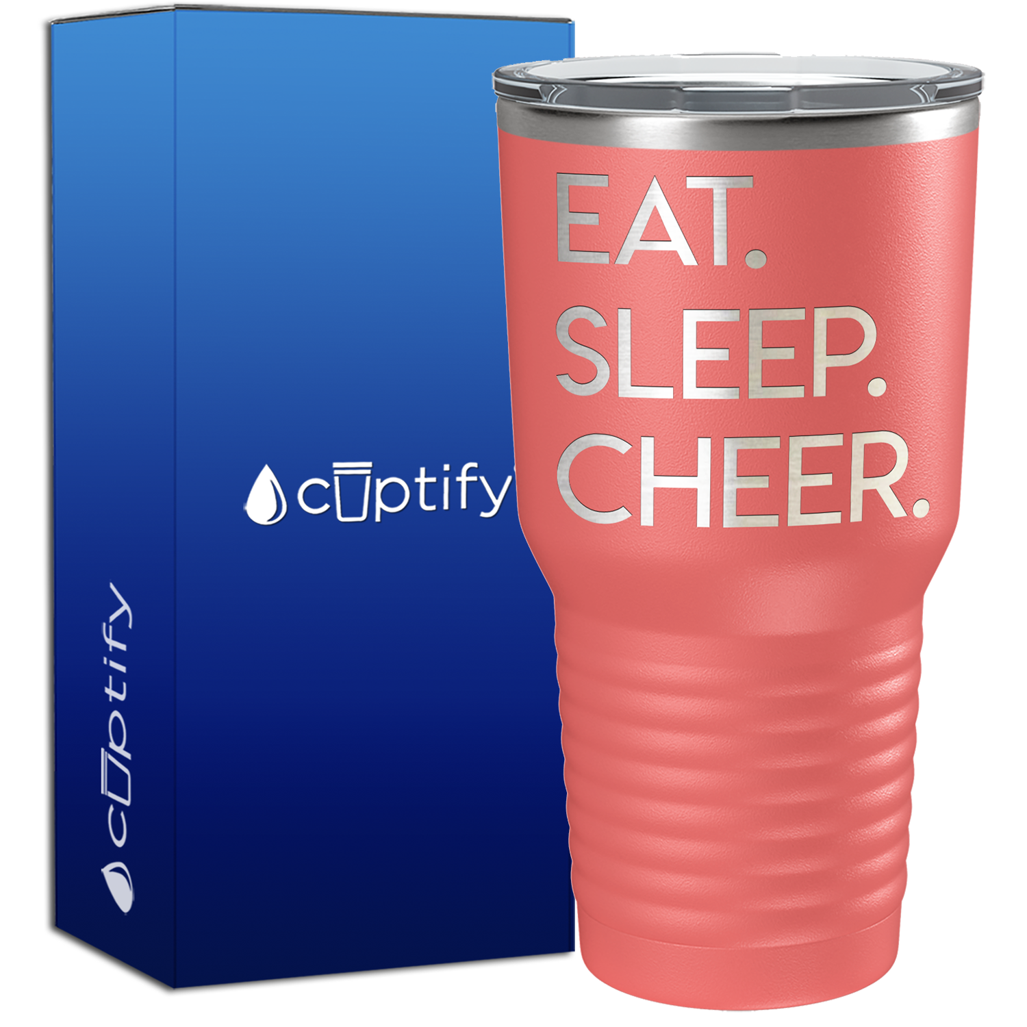 Eat Sleep Cheer 30oz Cheer Tumbler