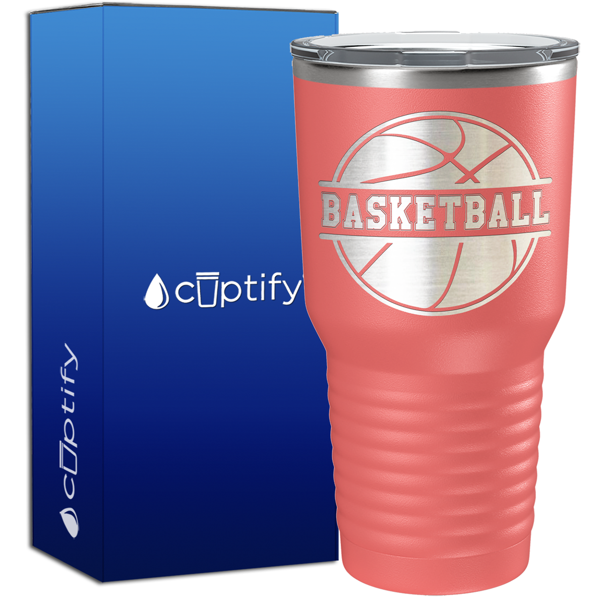 Basketball Ball on 30oz Tumbler