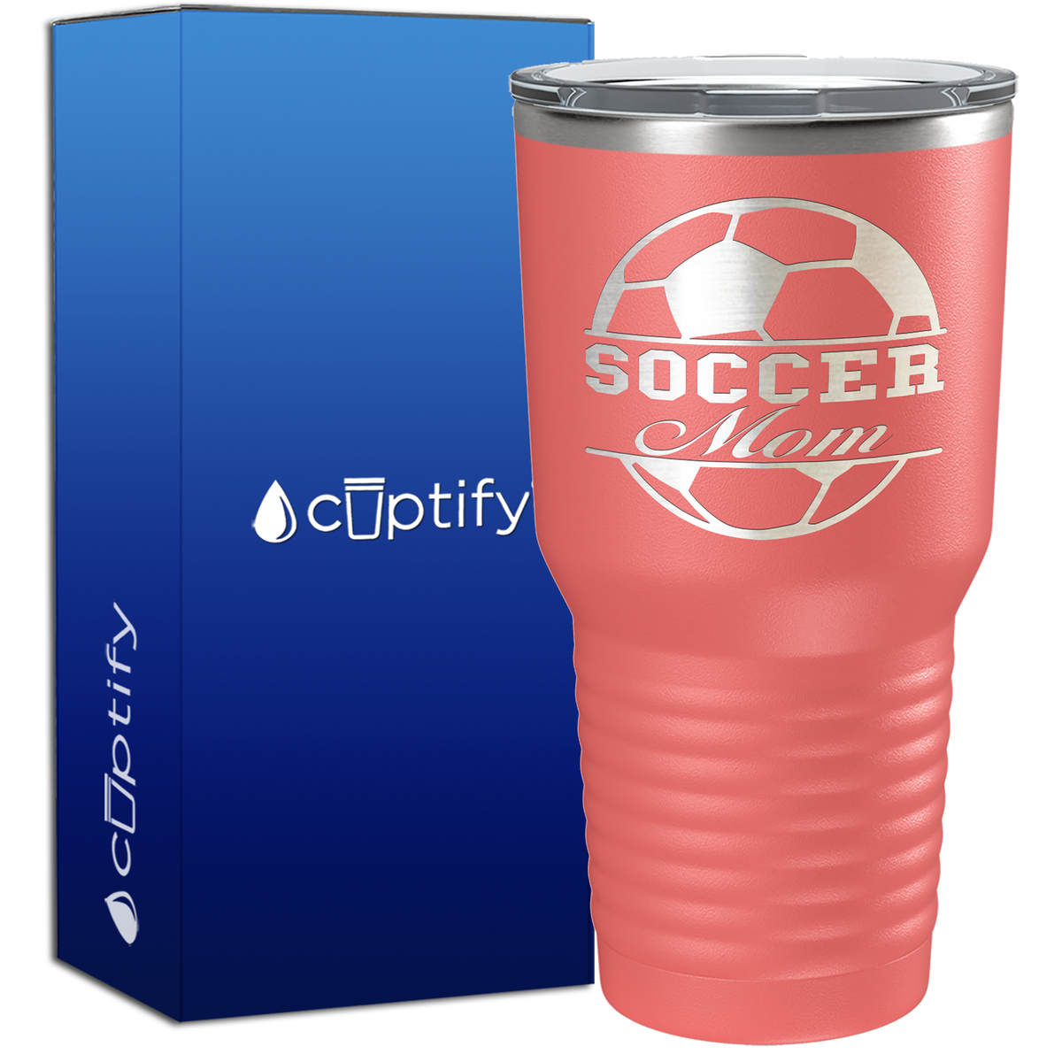 Soccer Ball Mom 30oz Soccer Tumbler
