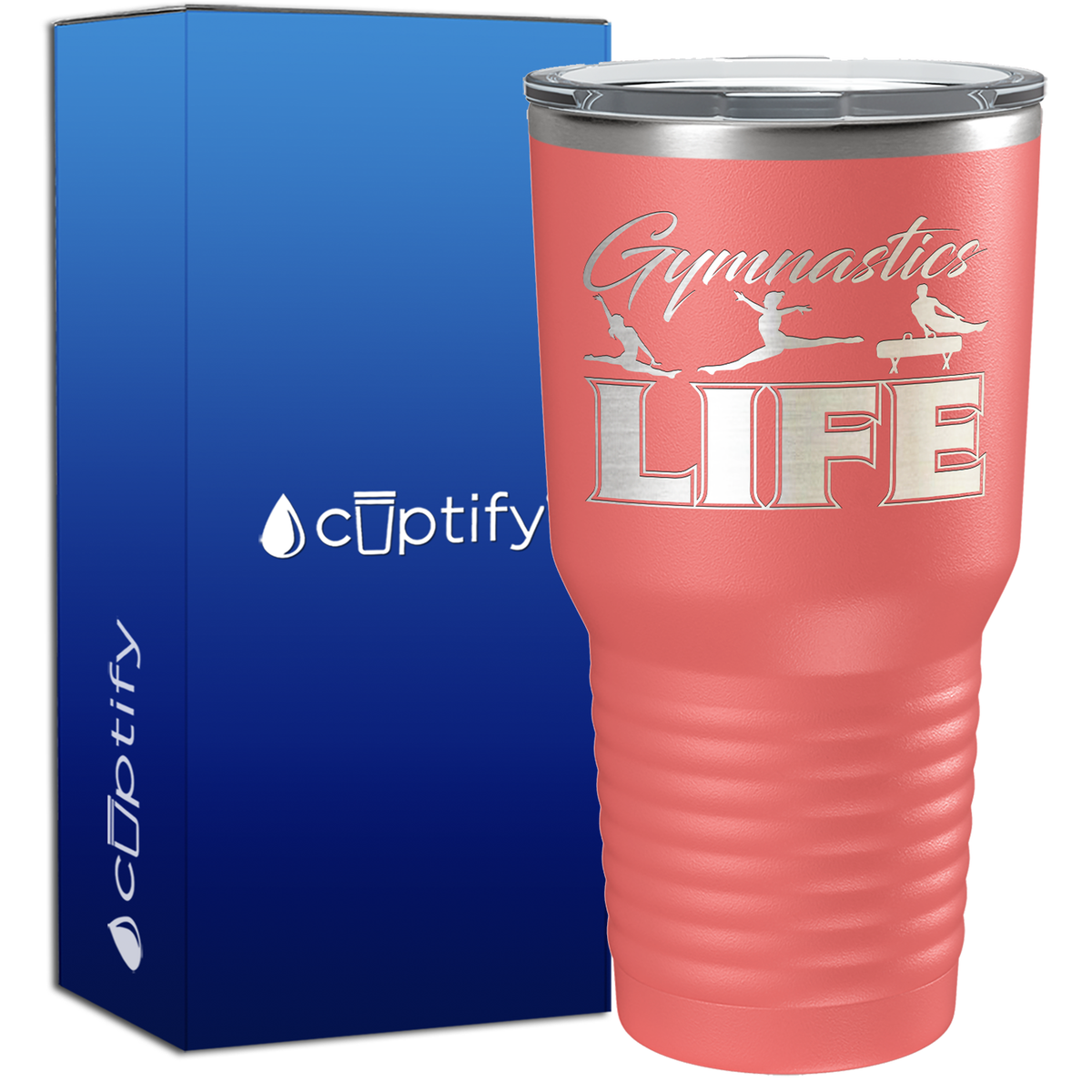 Gymnastics LIFE Silhouettes 30oz Gymnastics Tumbler