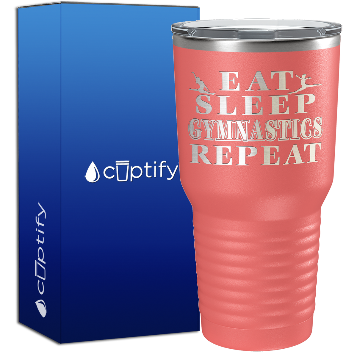 Eat Sleep Gymnastics Repeat  30oz Gymnastics Tumbler