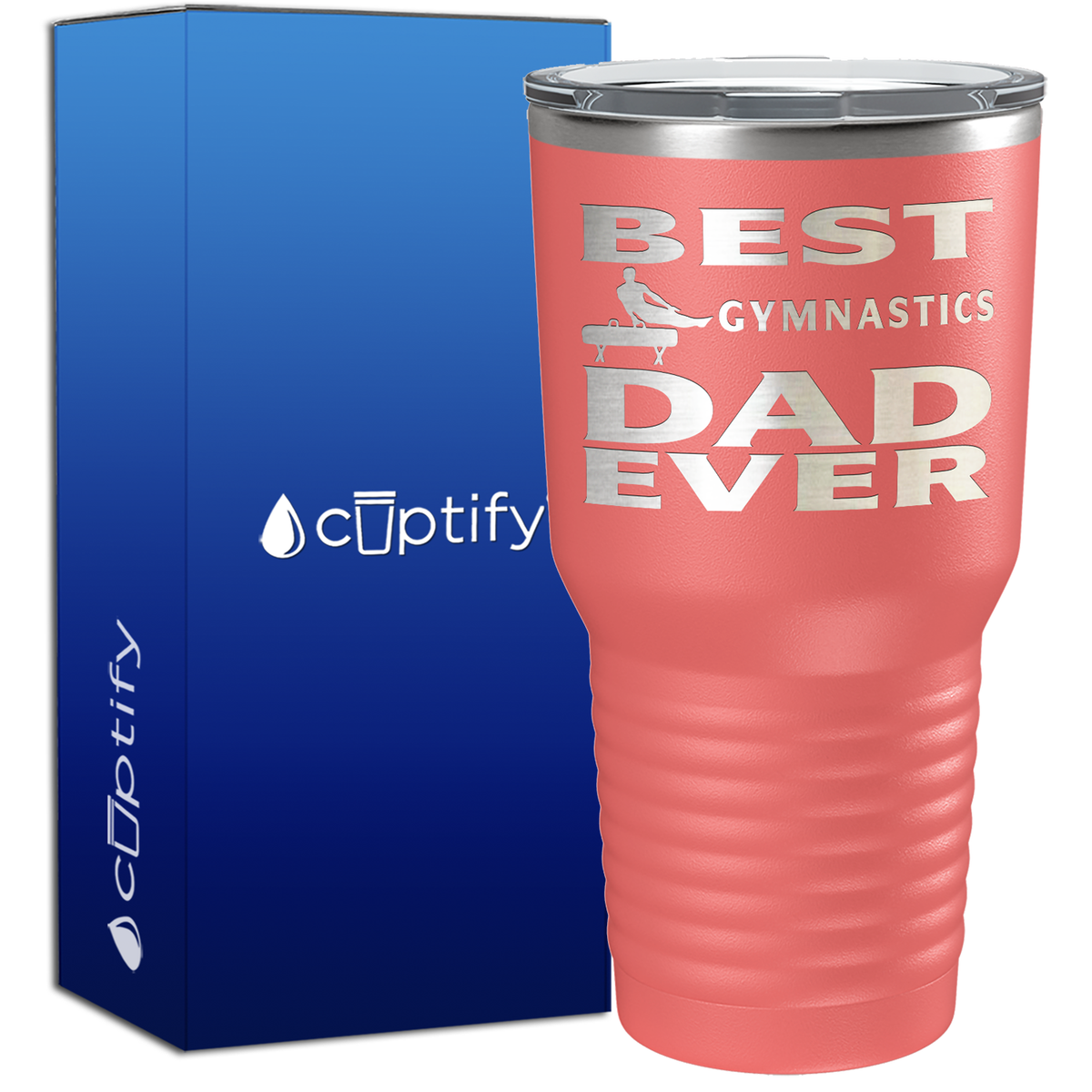 Best Gymnstics Dad Ever 30oz Gymnastics Tumbler