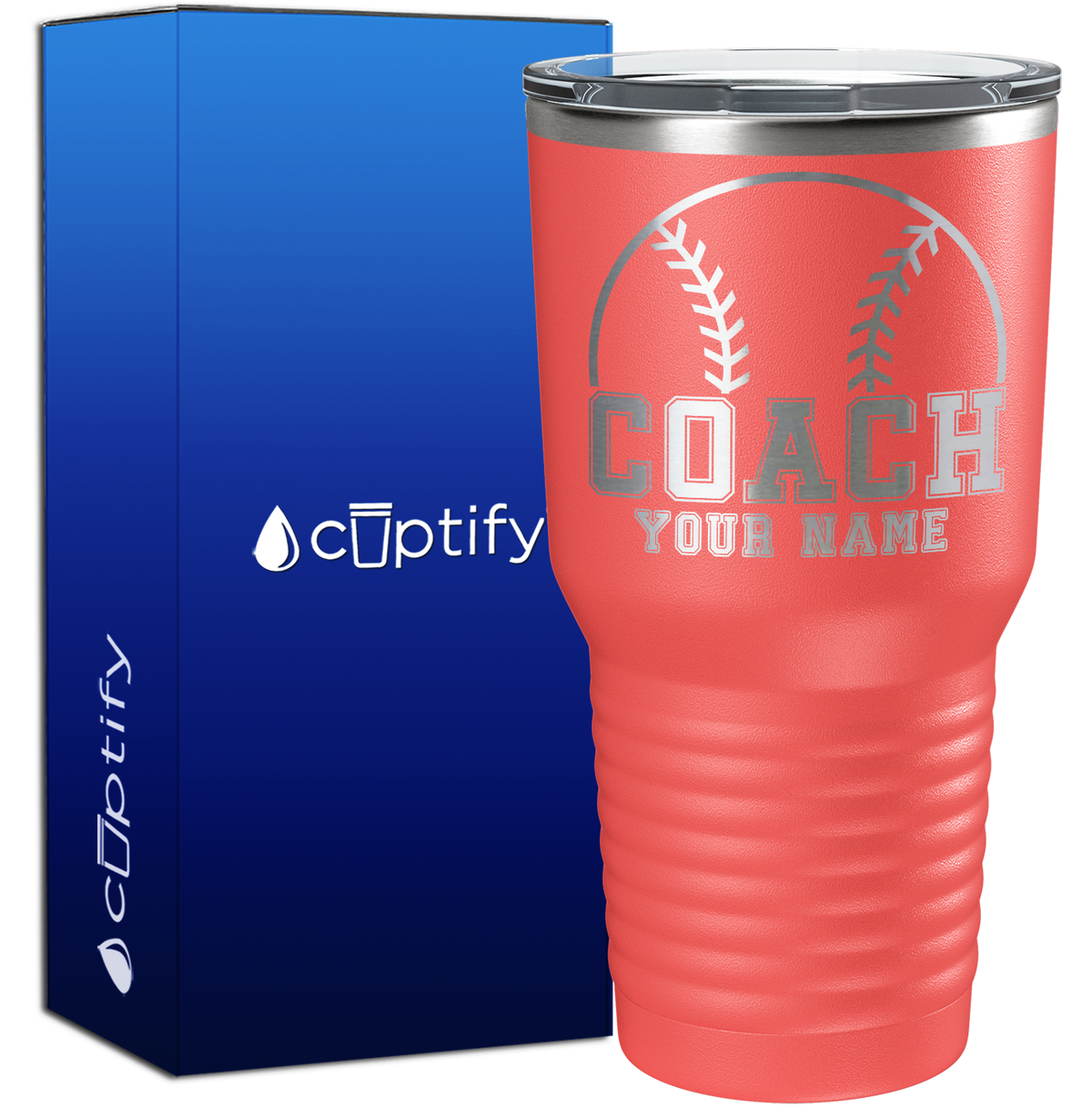 Personalized Baseball Coach 30oz Coach Tumbler