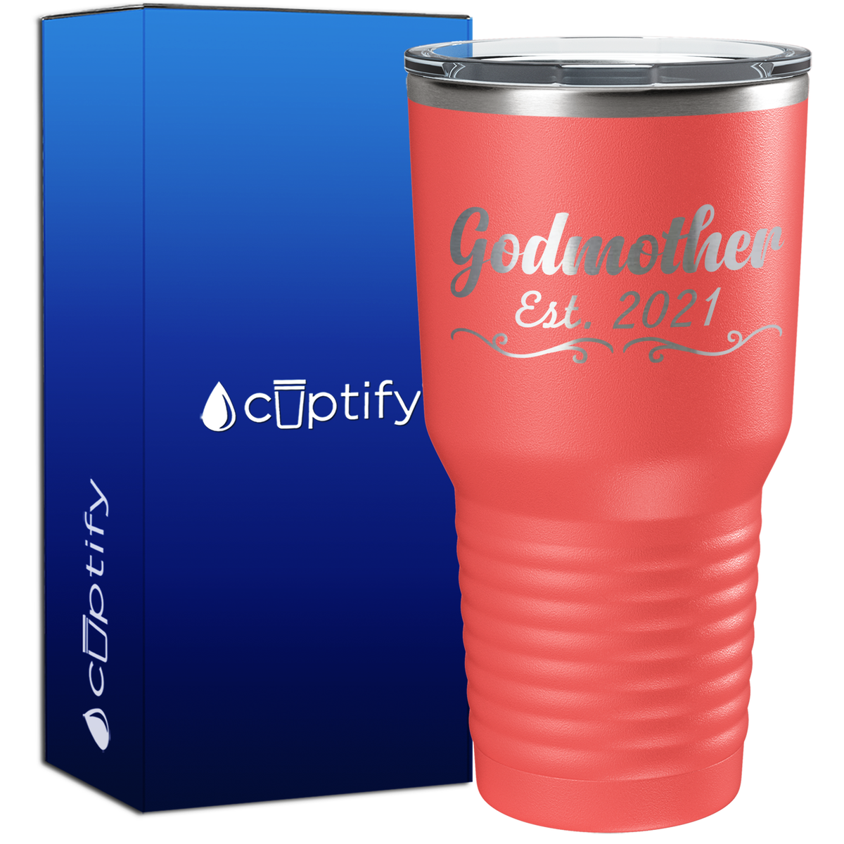 Godmother Est. 30oz New Baby Tumbler