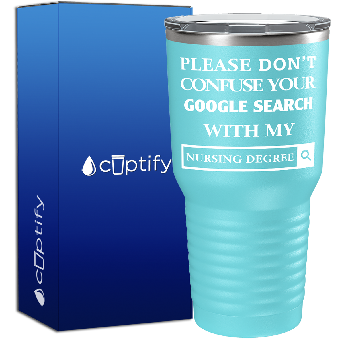 Google Search vs Nursing Degree  Nurse Tumbler