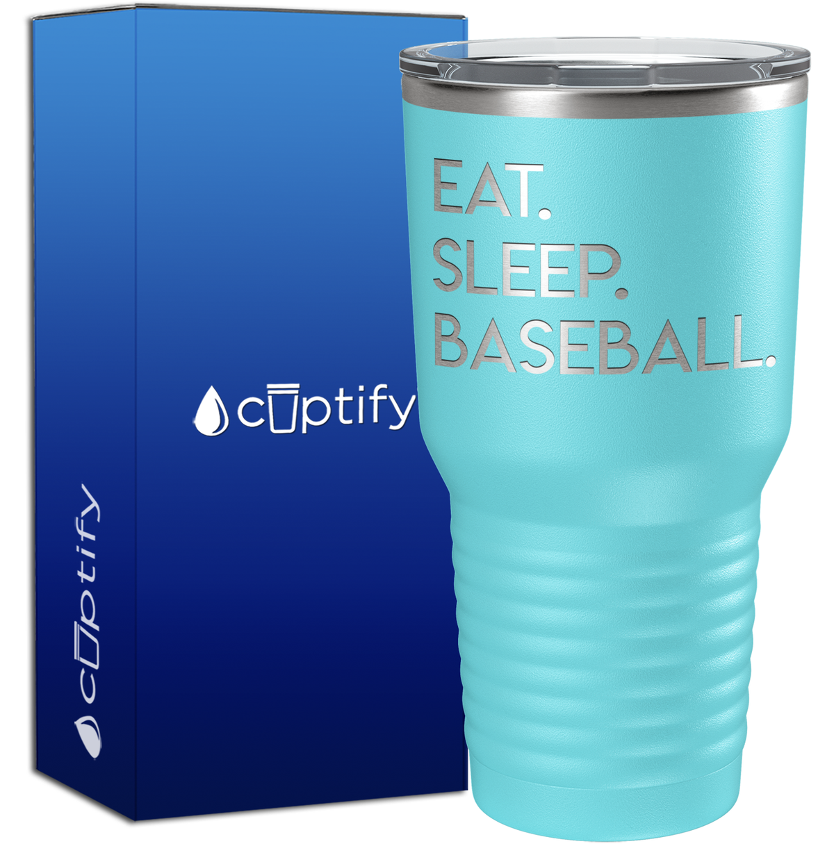 Eat Sleep Baseball 30oz Baseball Tumbler
